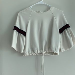 A fancy but simple cropped blouse ✨❤️